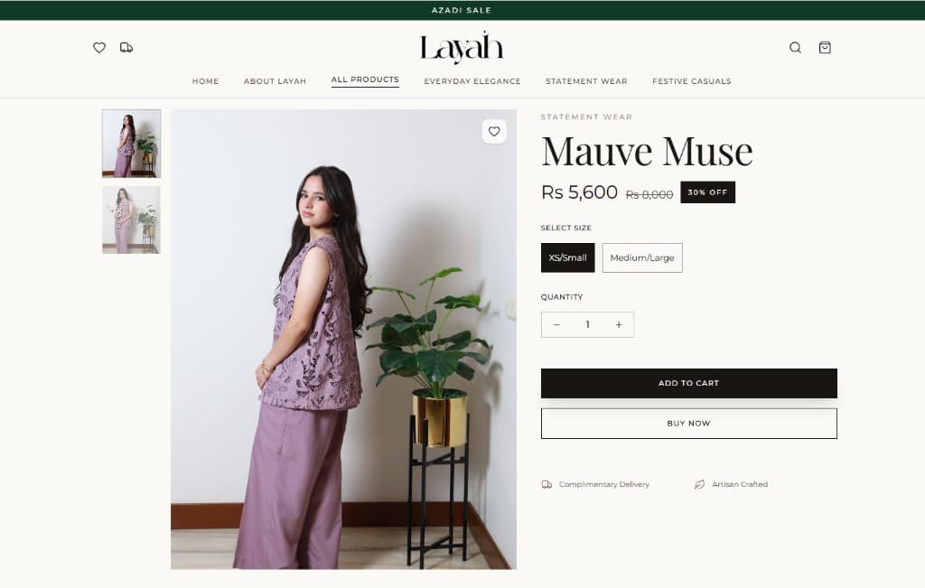 Product page