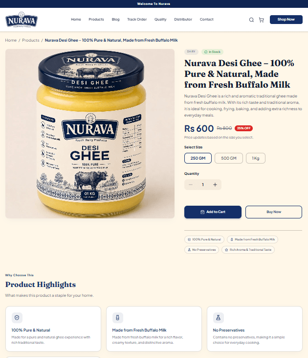 Product page